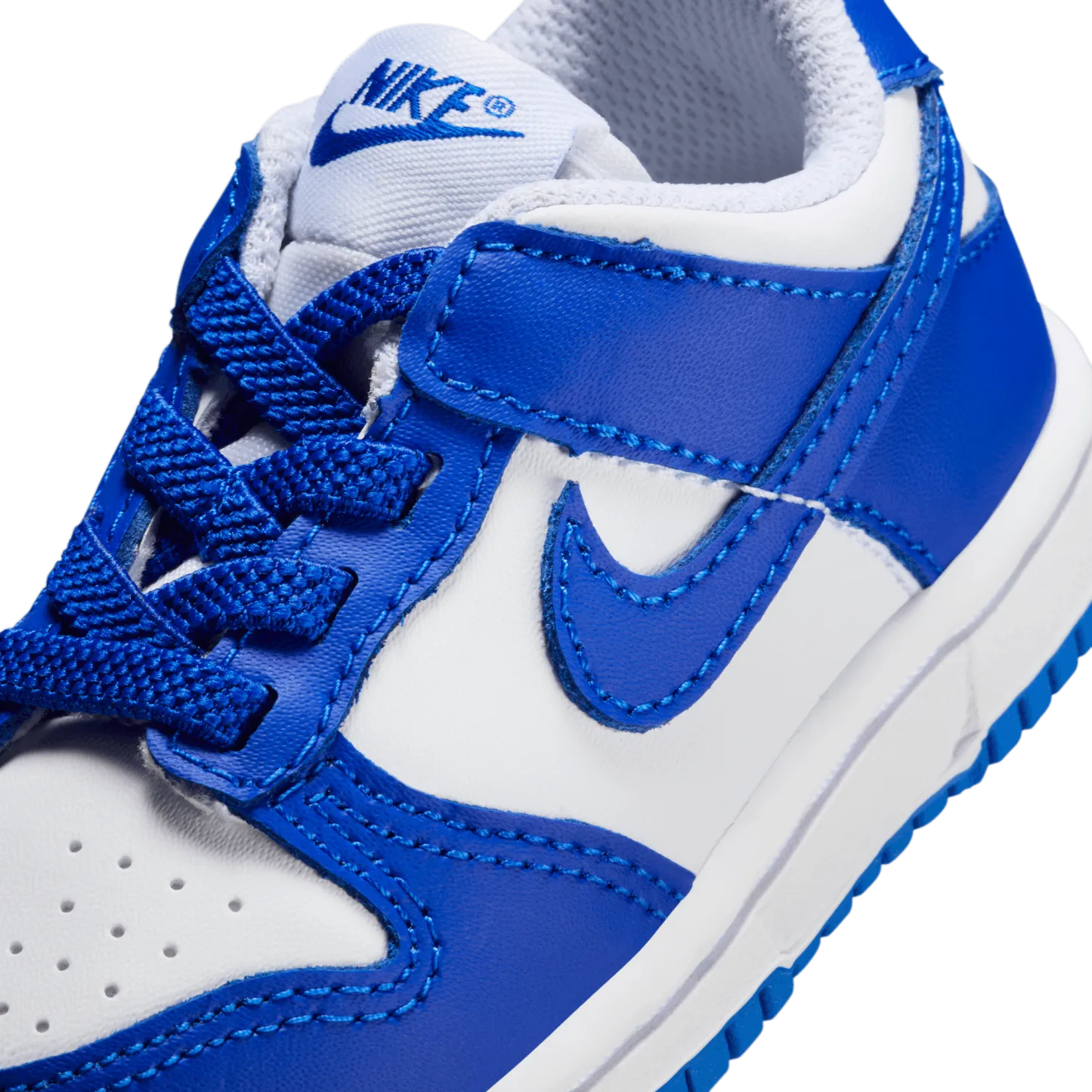 Nike Dunk Low 童款 - White/Blue - Image 7