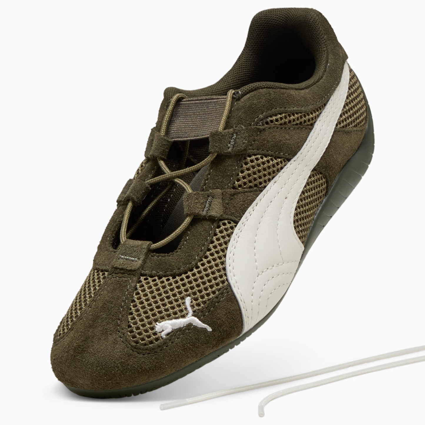 Speedcat Go Women's Sneakers - Dark Olive-Warm White - 8