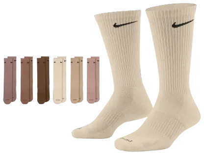 Nike 6 Pack Everyday Plus Cushioned Socks - Neutral/Multi - Image 1