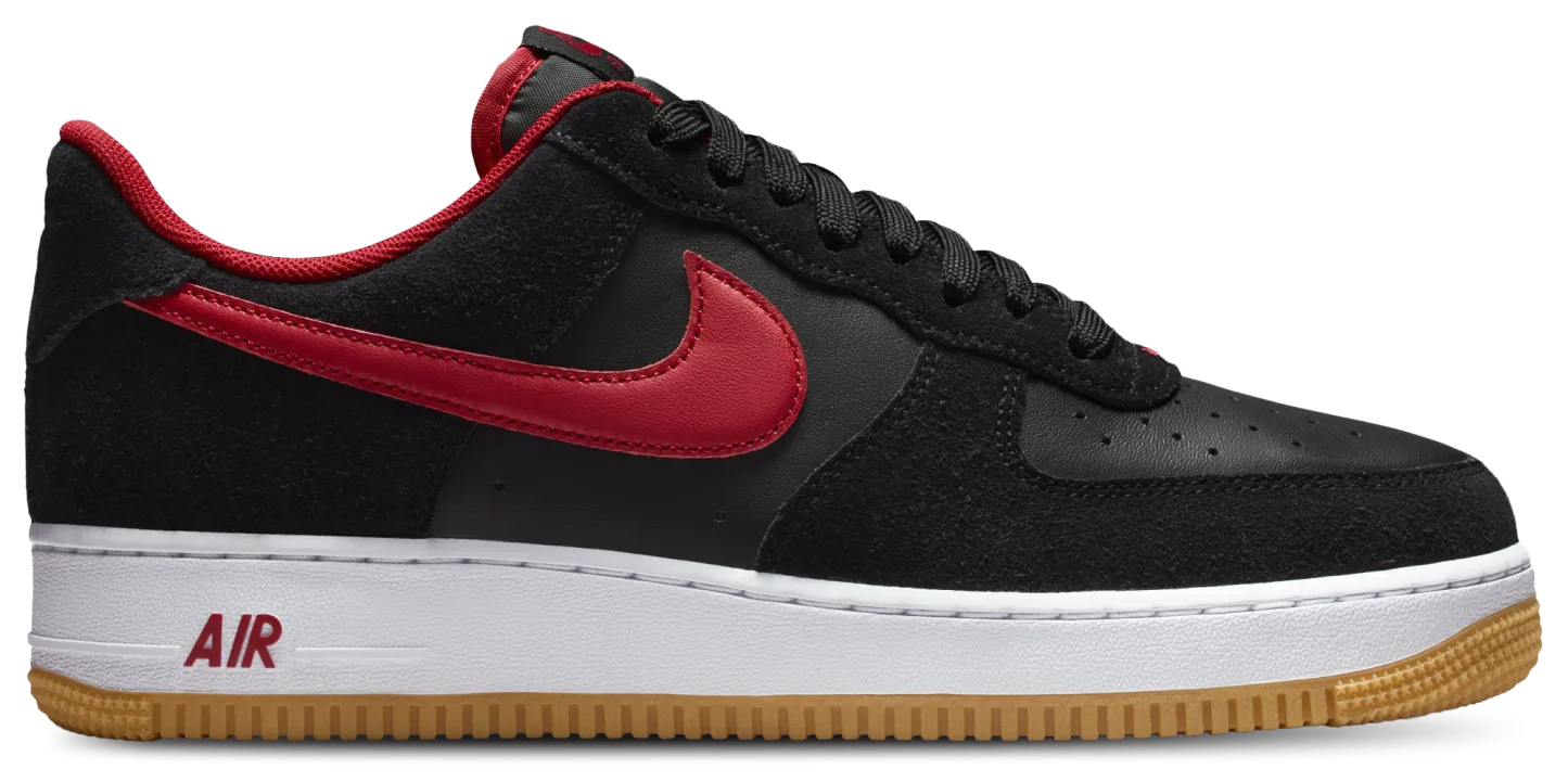 Nike AF1 '07 LV8 1 - Black/White/Varsity Red - Image 1