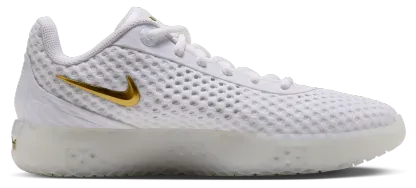Nike Lebron Witness X - White/White/Metallic Gold - Image 1