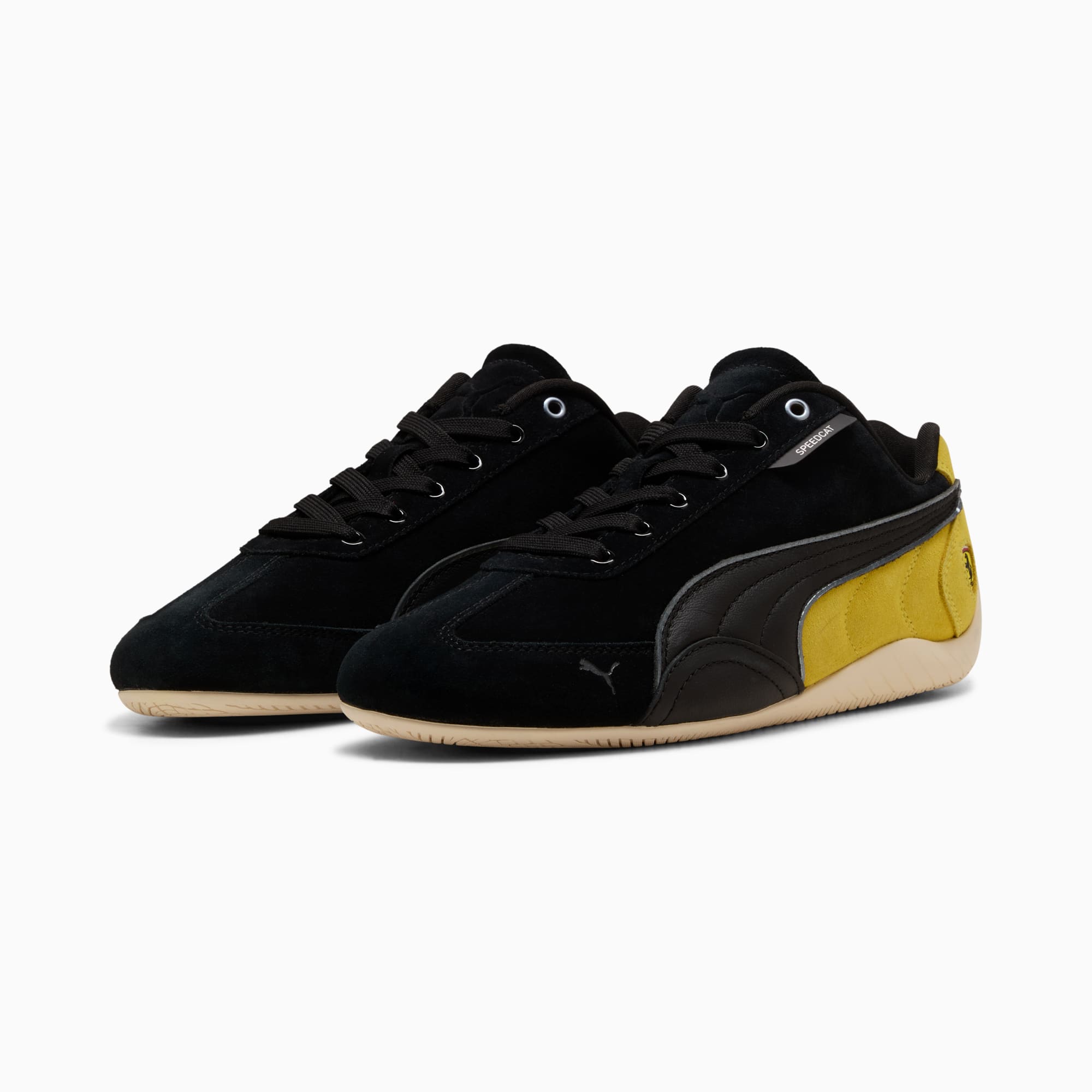 Scuderia Ferrari Speedcat Men's Sneakers - PUMA Black-Speed Yellow-Warm White - 2