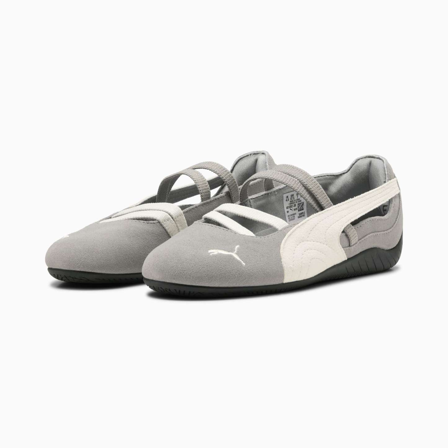 Speedcat Ballet Suede Women's Sneakers - Mouse Gray-PUMA Black - 4