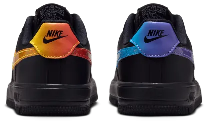 Nike Air Force 1 Low 童款 - Black/Purple - Image 3