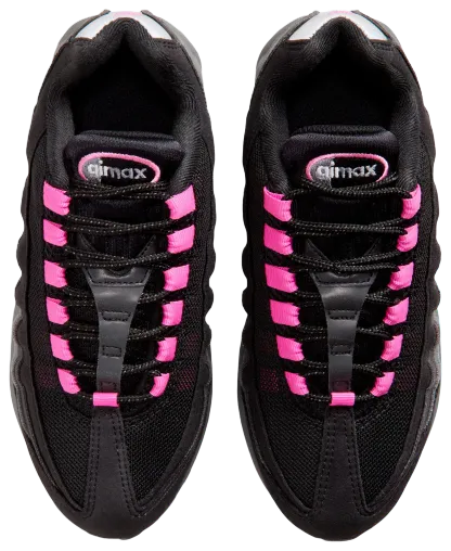 Nike Air Max 95 童款 - Black/Playful Pink/Cool Gray - Image 4