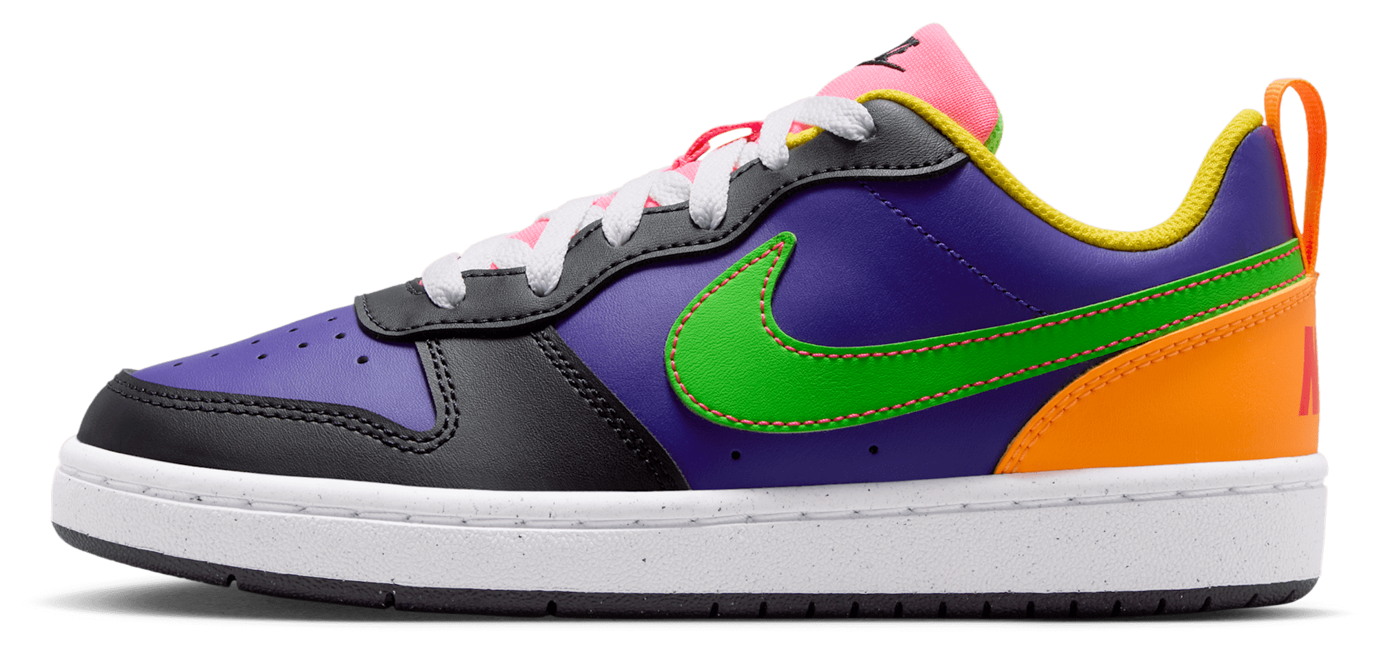 Nike Court Borough Low Recraft 童款 - Court Purple/Green Strike/Court Purple - Image 2
