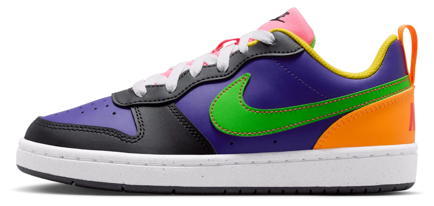 Nike Court Borough Low Recraft 童款 - Court Purple/Green Strike/Court Purple - Image 2