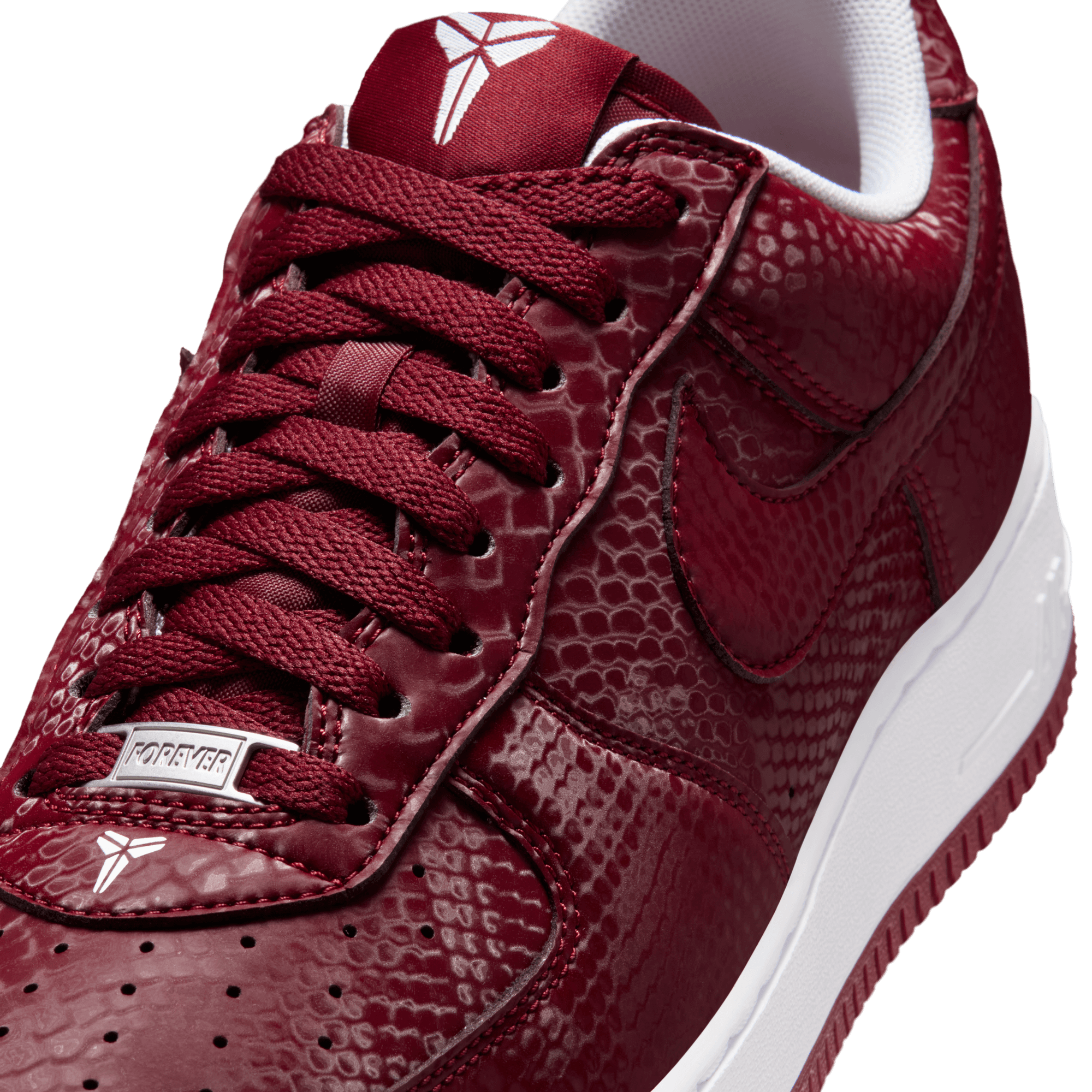 Nike Kobe Air Force 1 Low - Team Red/White - Image 7