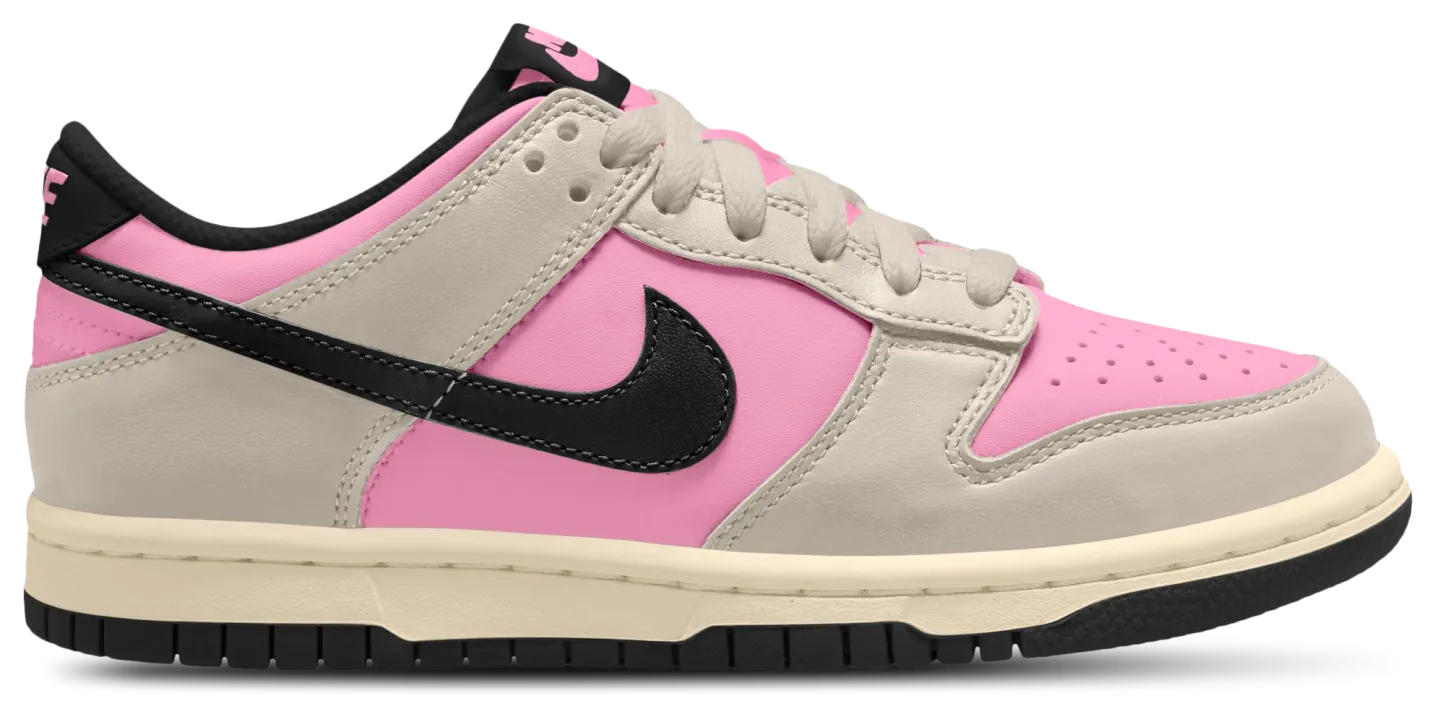 Nike Dunk Low - Kids - Black/Light Orewood Brown/Pink Rise - Image 1