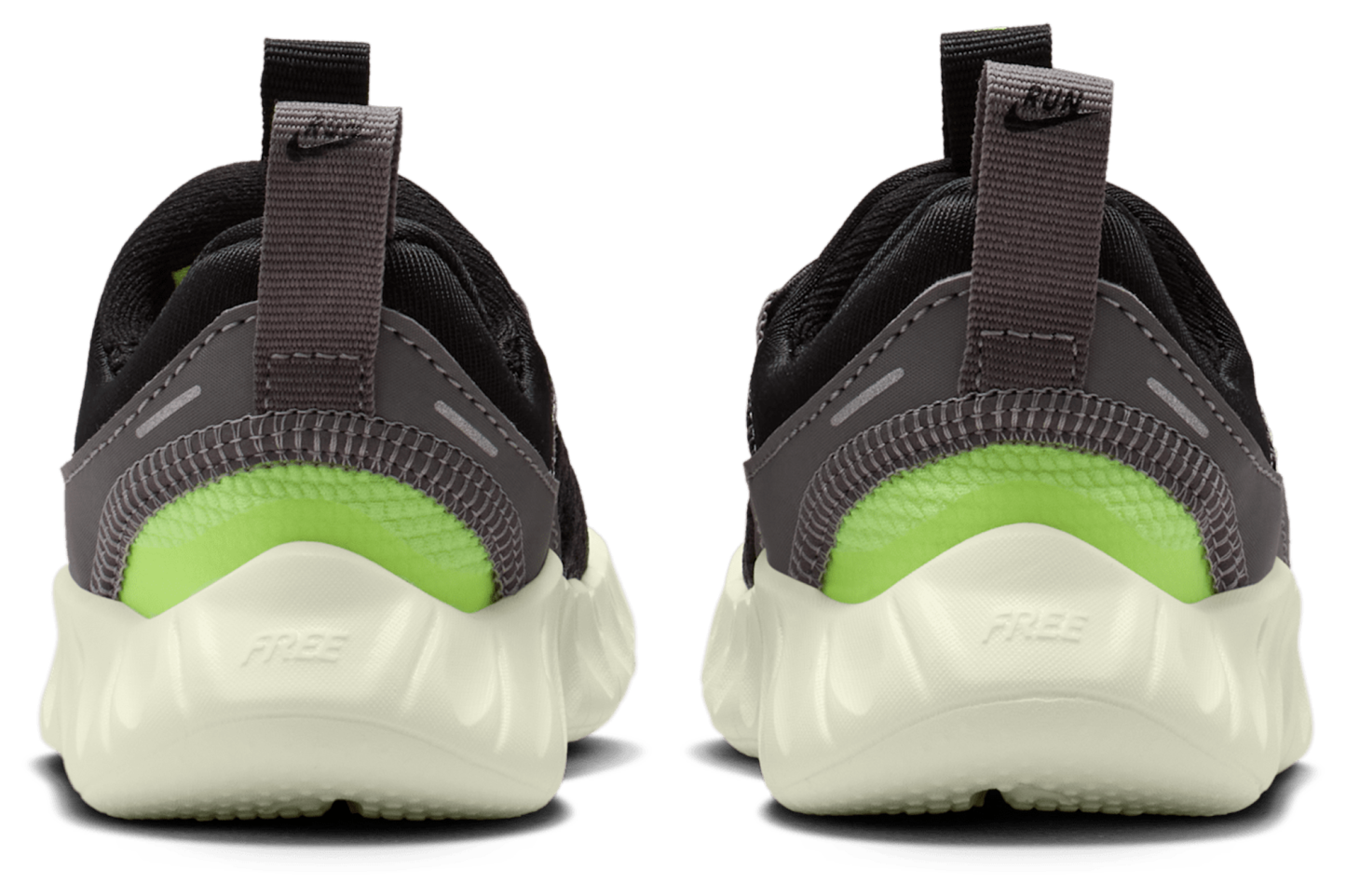 Nike Free Ride 童款 - Black/Saffron Quartz/Pencil Point - Image 3
