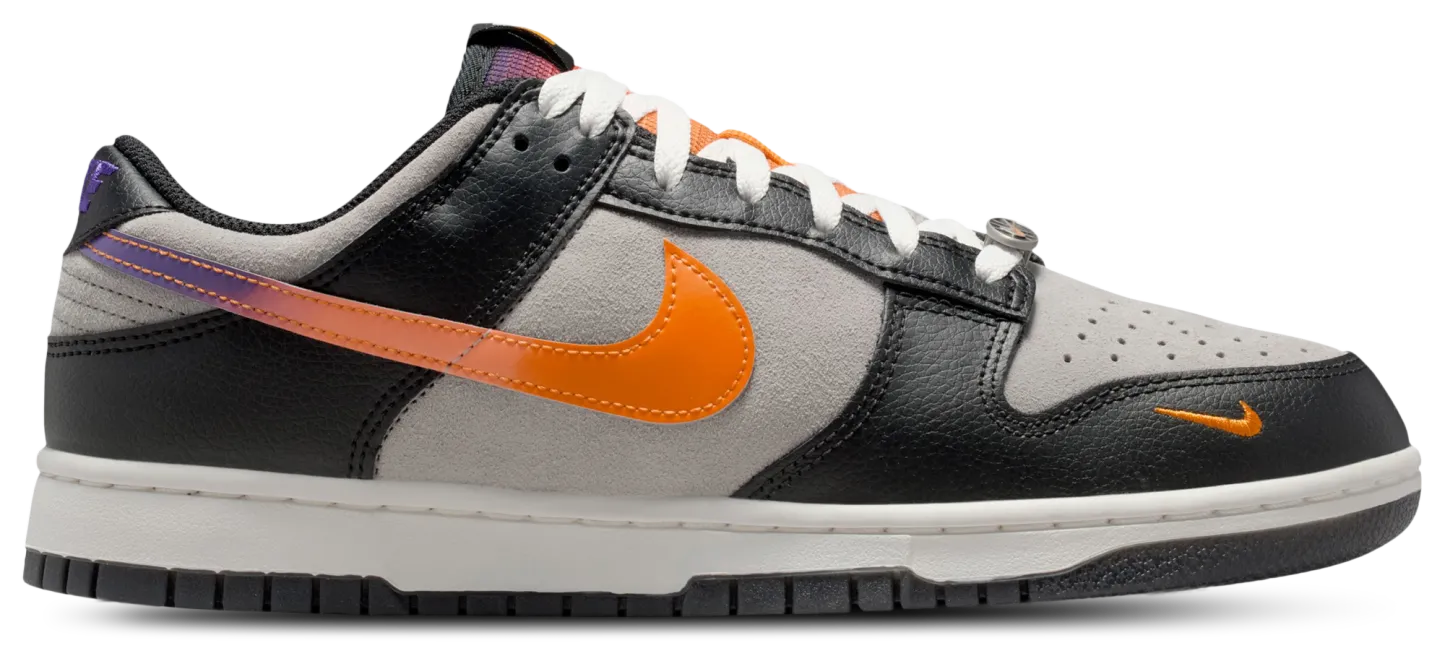Nike Dunk Low Retro Premium - Medium Grey/Orange Peel/Black - Image 1