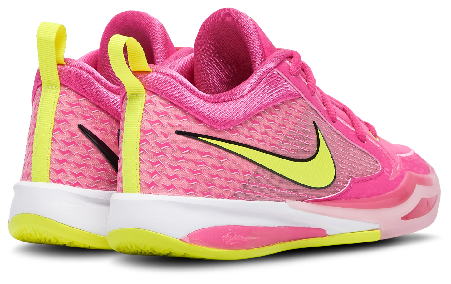 Nike Sabrina 4 童款 - Pink Rise/Lemon Venom/Pink Rise - Image 3