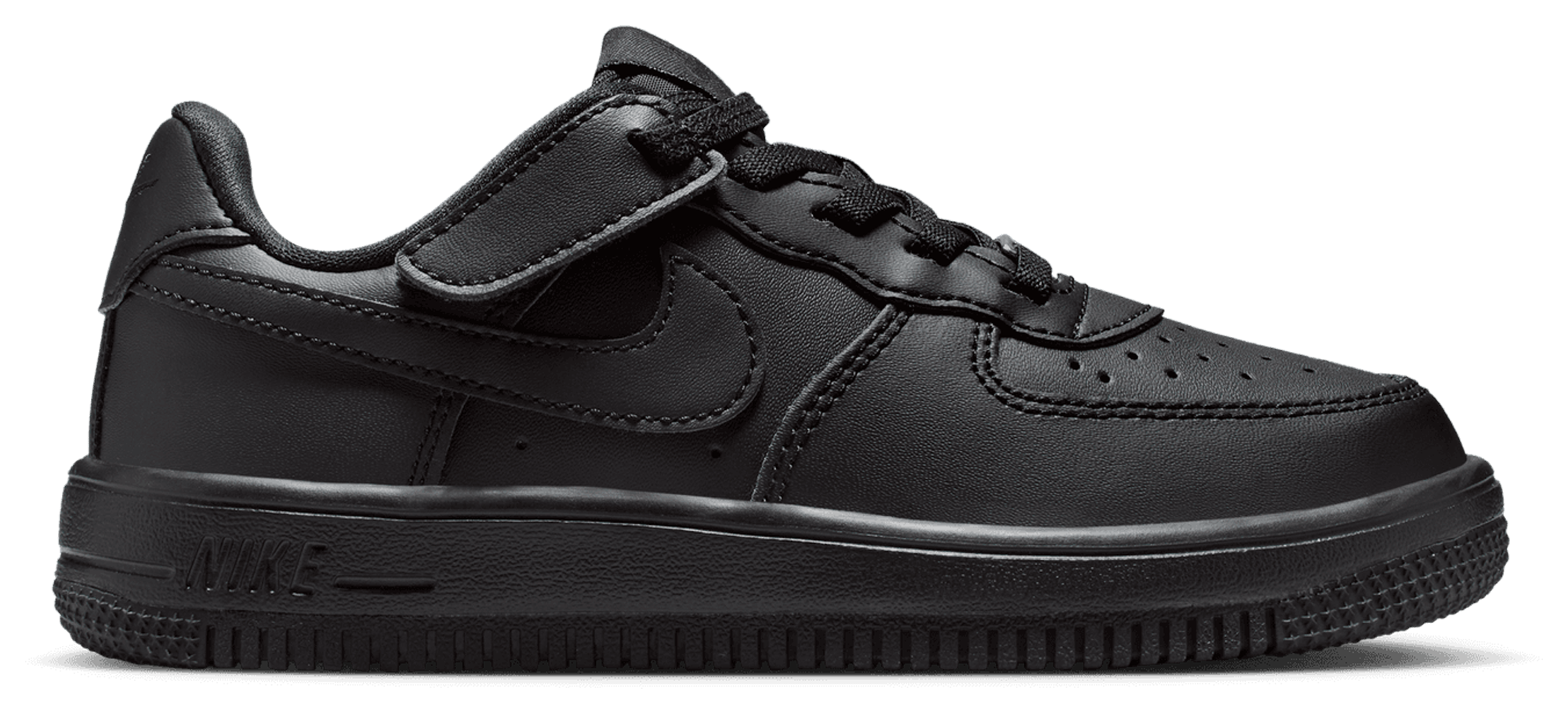 Nike Air Force 1 童款 - Black/Black - Image 1