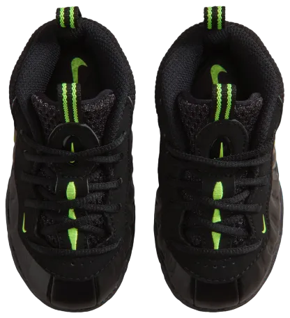 Nike Little Posite Pro 童款 - Voltage Yellow/Black - Image 4