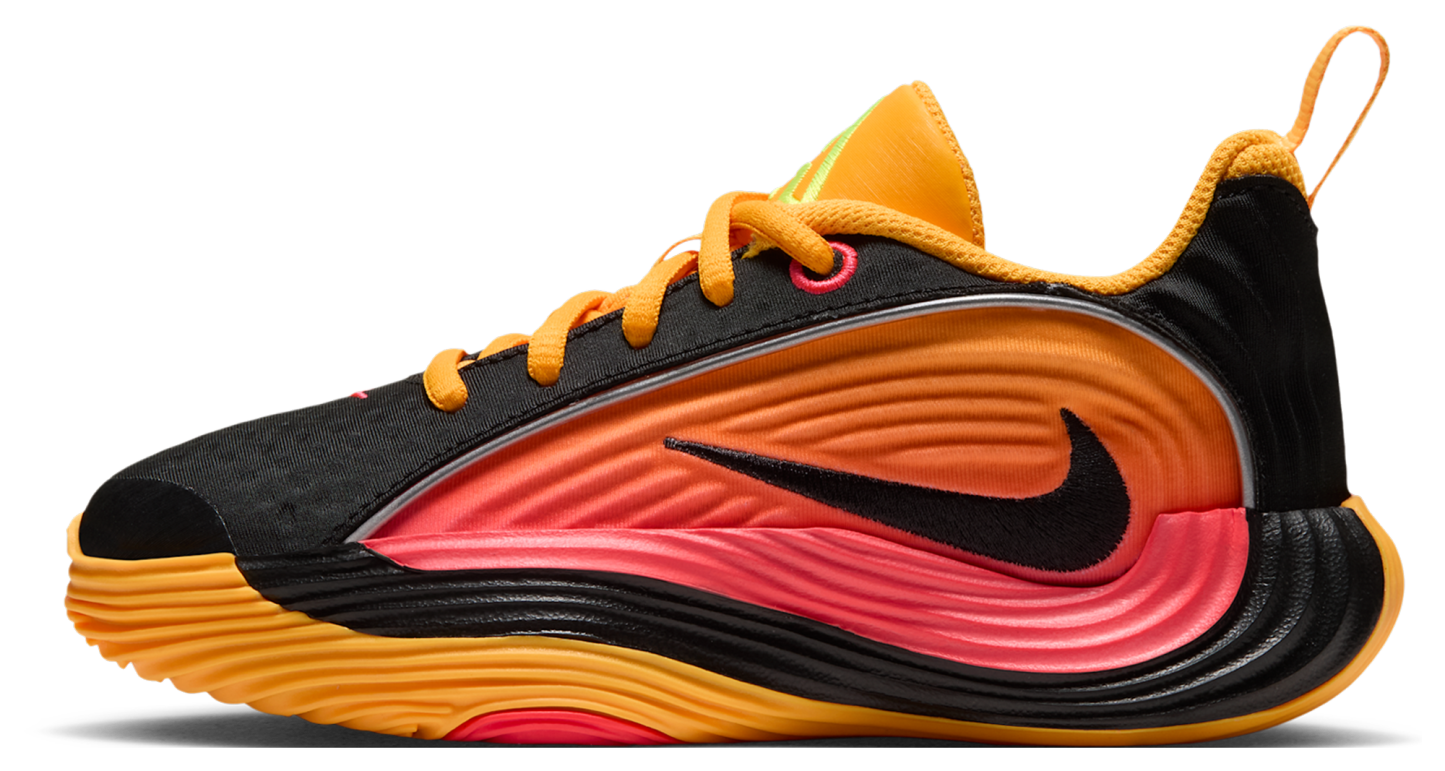 Nike Giannis Immortality 5 童款 - Laser Crimson/Metallic Silver/Laser Orange - Image 2