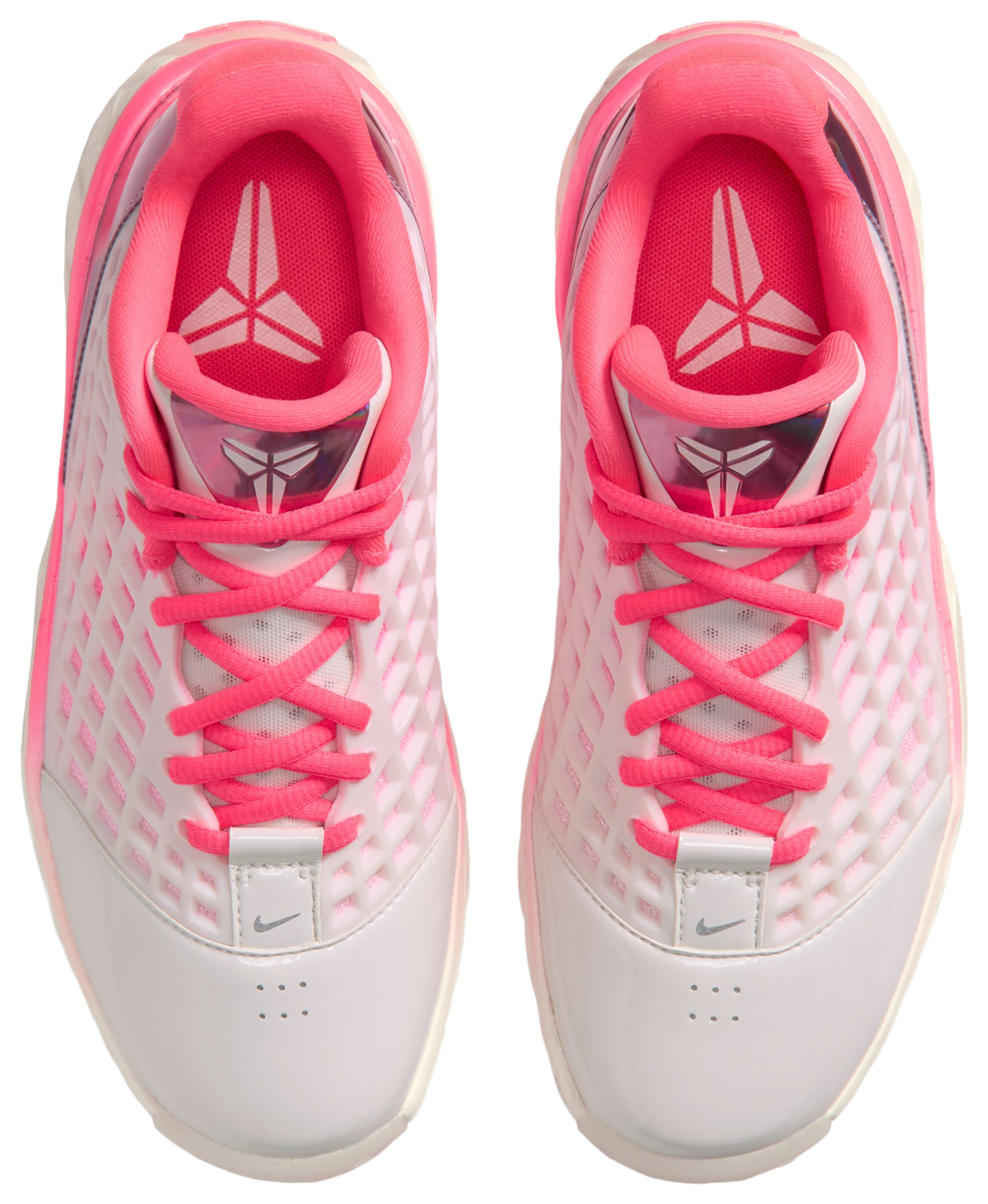 Nike Kobe 3 Diamond Low 童款 - Sail/Mtlc Silver/Hot Punch - Image 4