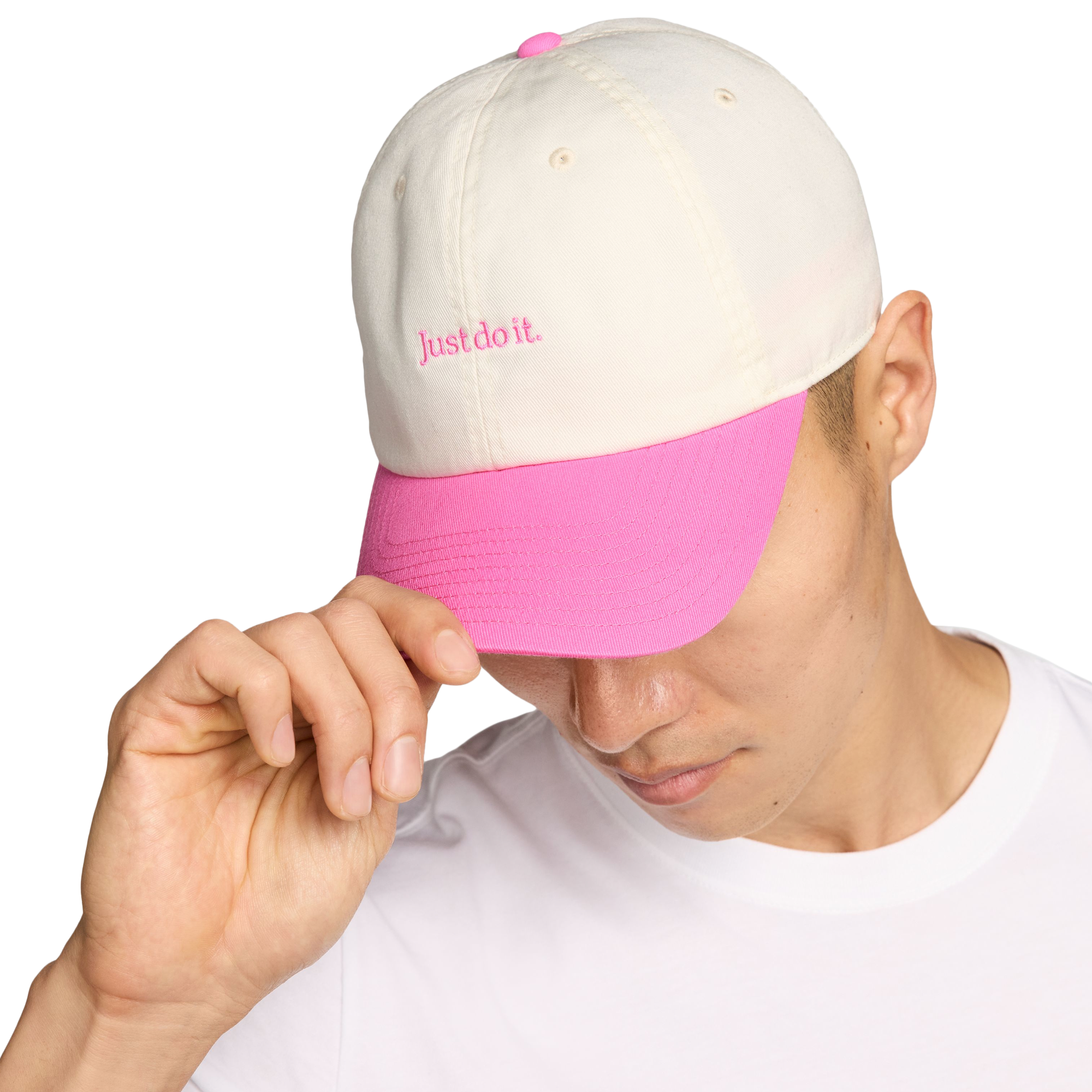 Nike JDI Club Cap - Sail/Playful Pink - Image 4