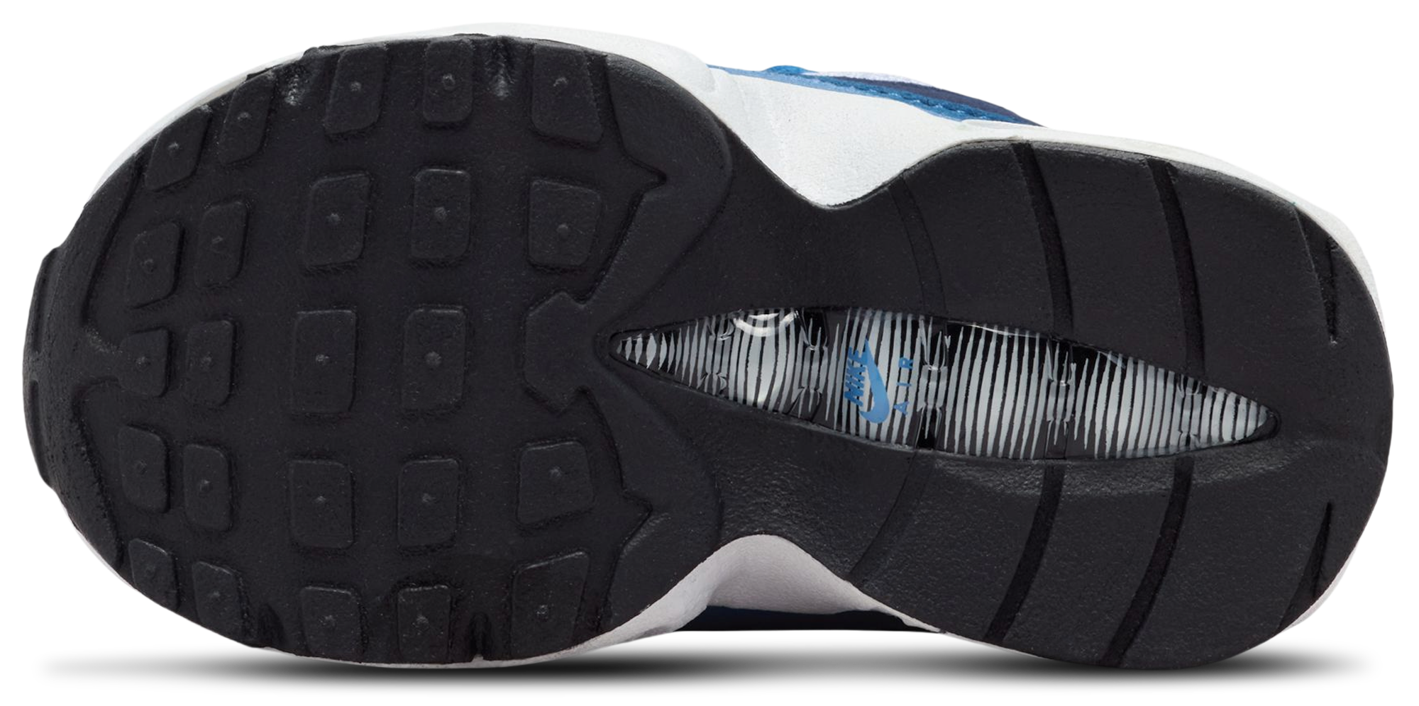 Nike Air Max 95 PRM Emerald 童款 - White/Emerald Green/Lake Blue - Image 5