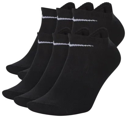 Nike Everyday Lightweight No Show Socks 6PK - Black/White - Image 1
