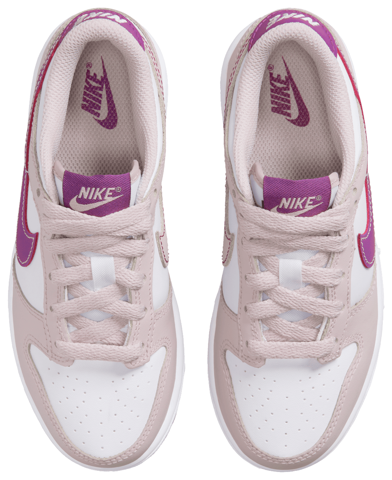 Nike Dunk Low 童款 - White/Violet - Image 4