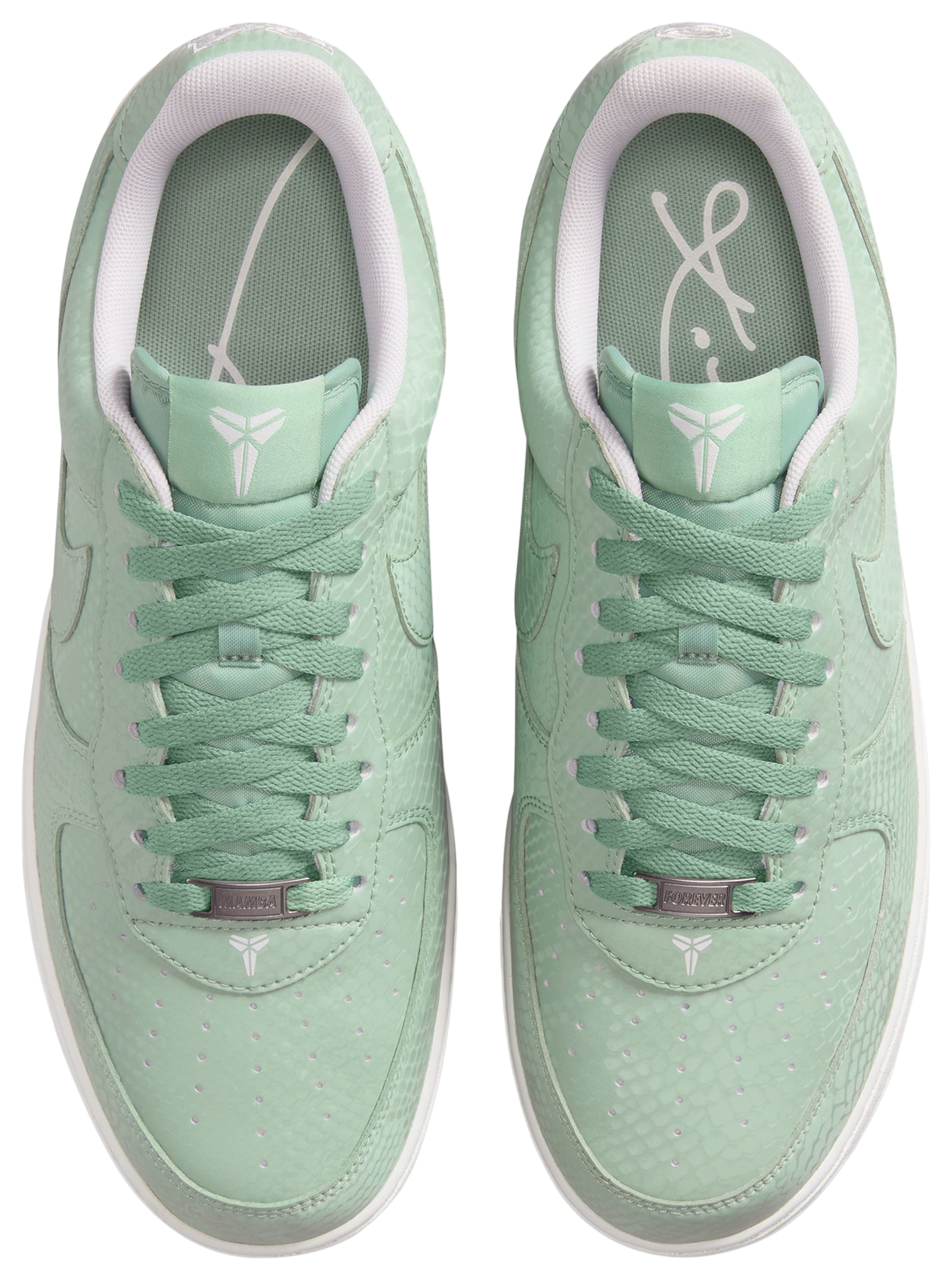 Nike Kobe Air Force 1 Low - Summit White/Teal - Image 4
