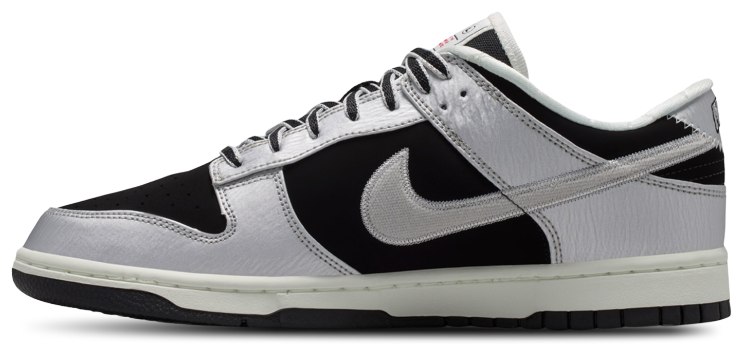 Nike Dunk Low - Black/Silver/Red - Image 2