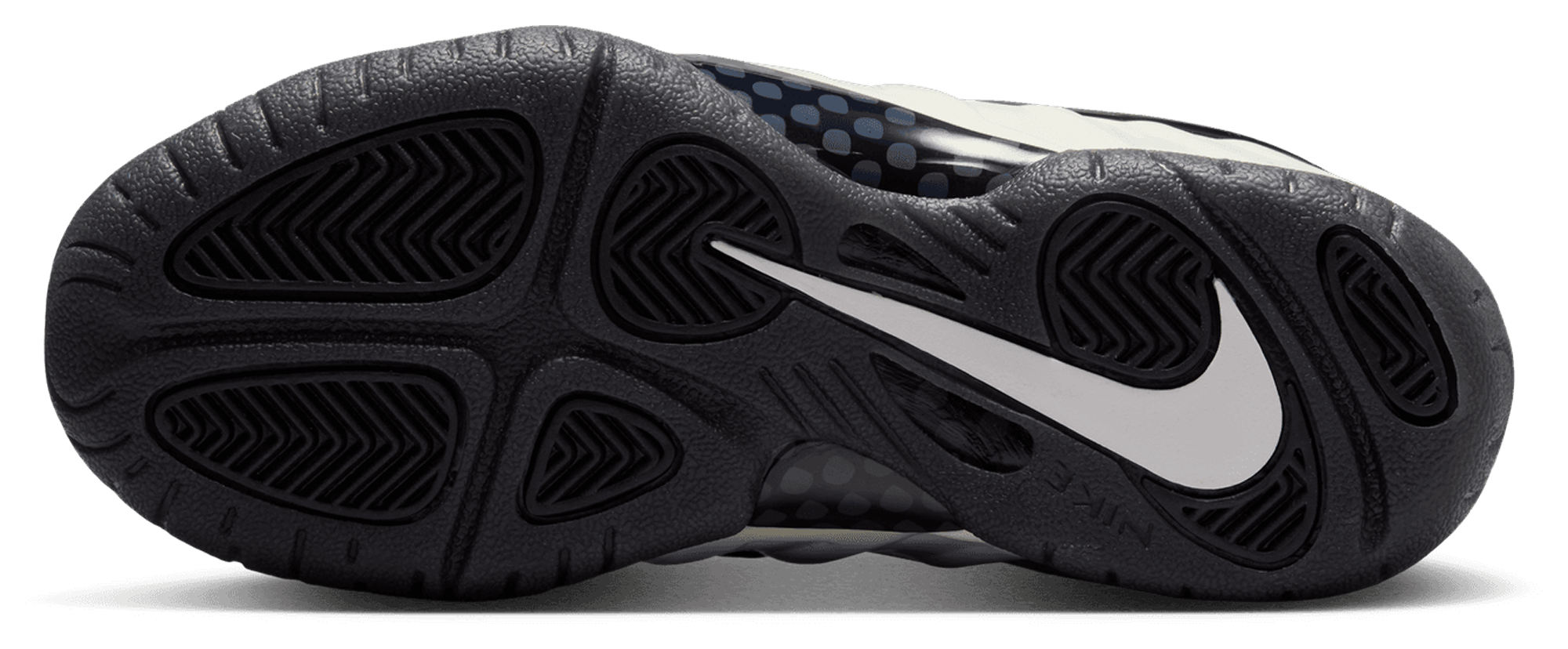 Nike Little Posite Pro 童款 - White/Black/Summit White - Image 5