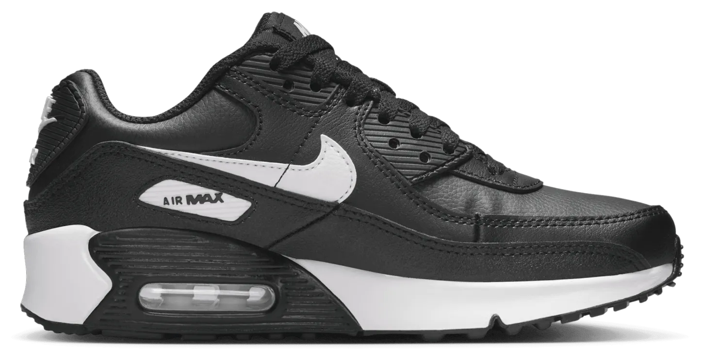 Nike Air Max 90 童款 - Black/Black/White - Image 1