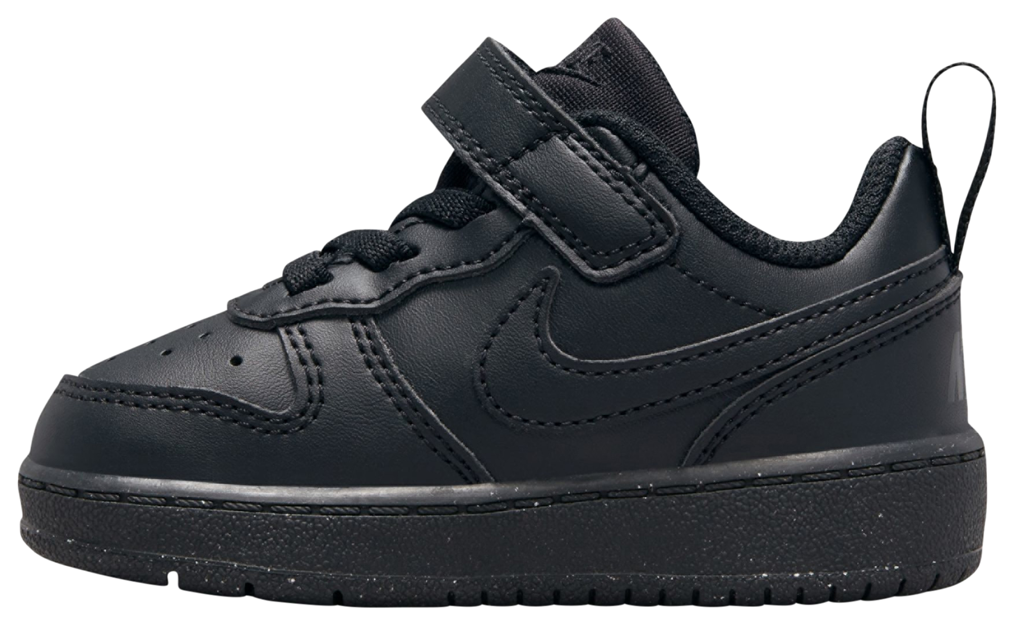 Nike Court Borough Low Recraft 童款 - Black/Black/Black - Image 3