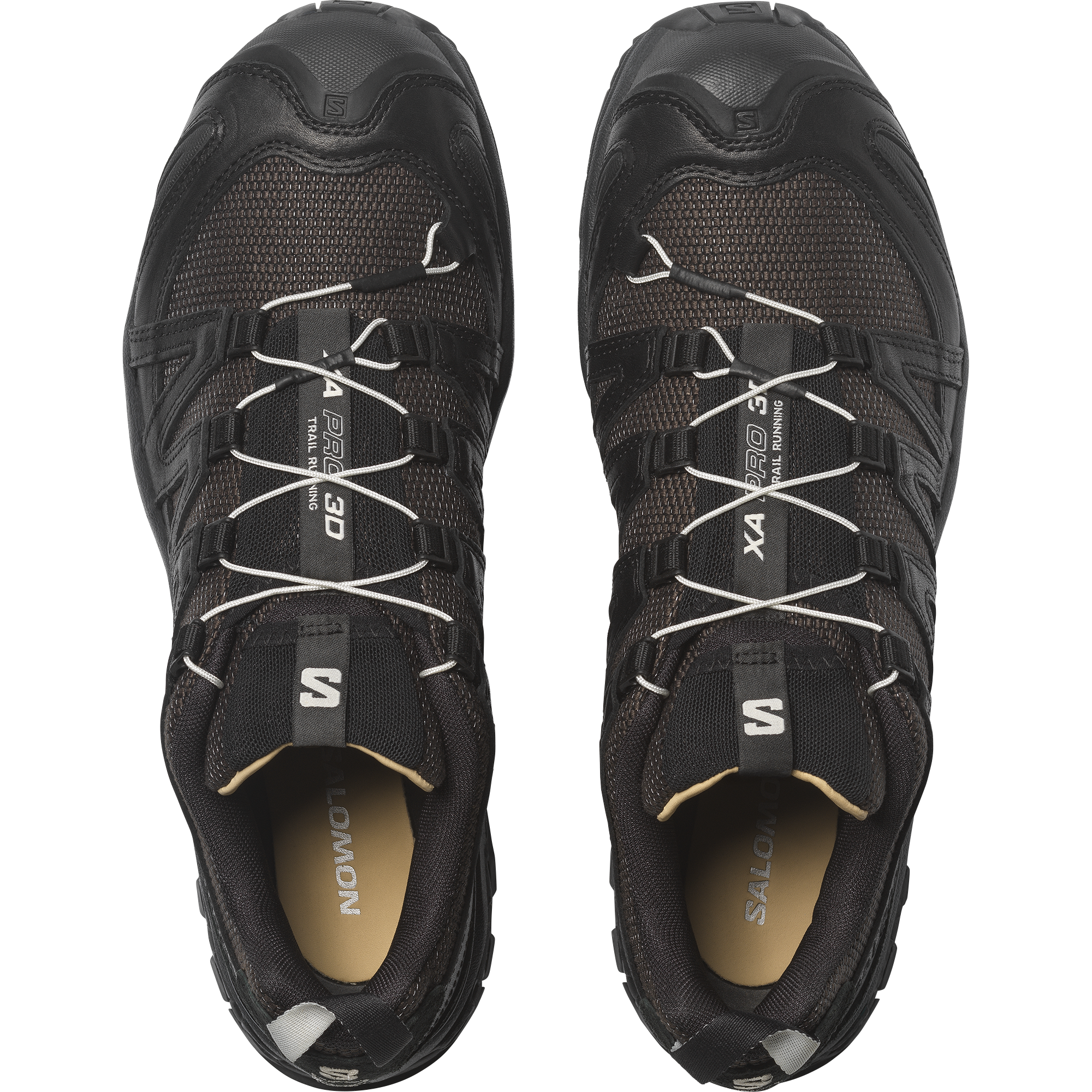 Salomon XA PRO 3D ALPINE ECHOES - Black / Earth Brown / Vanilla Ice - View 4