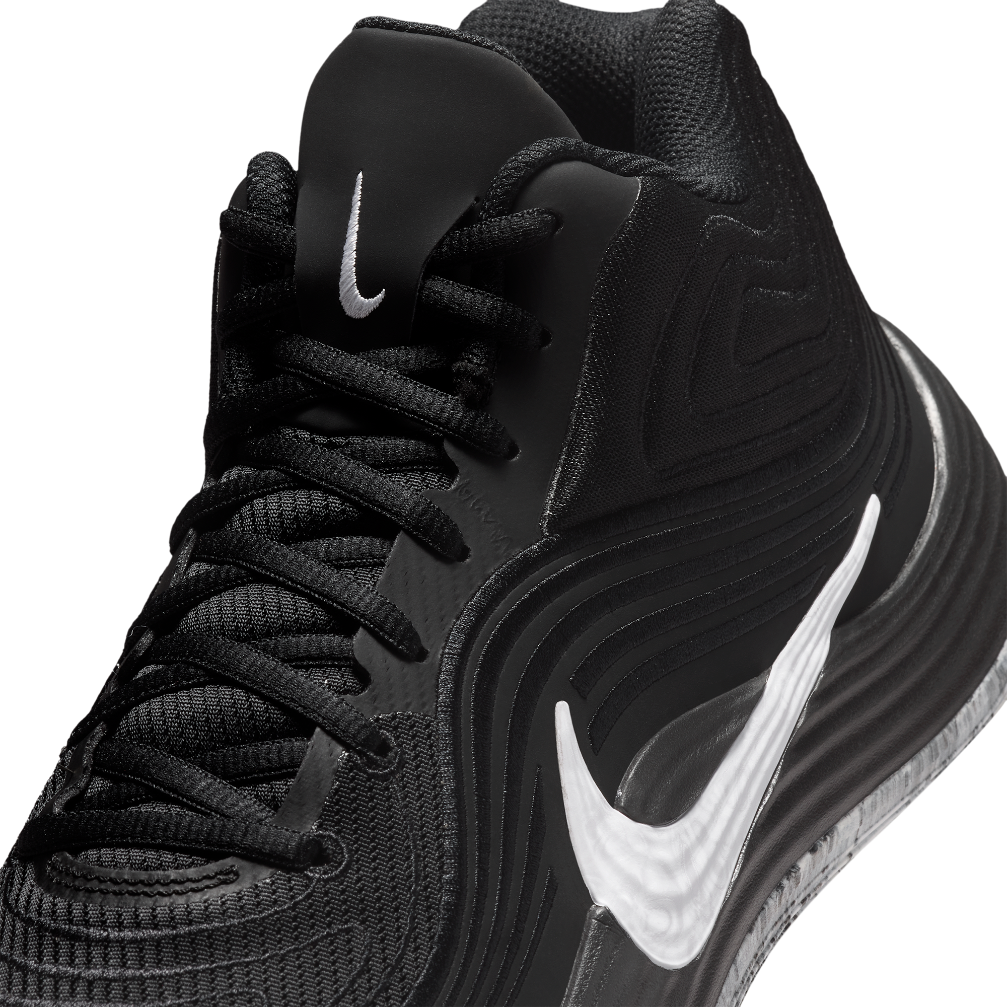 Nike Precision 8 Mid - Black/White/White - Image 6
