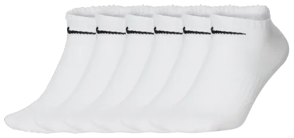 Nike Everyday Lightweight No Show Socks 6PK - White/Black - Image 1
