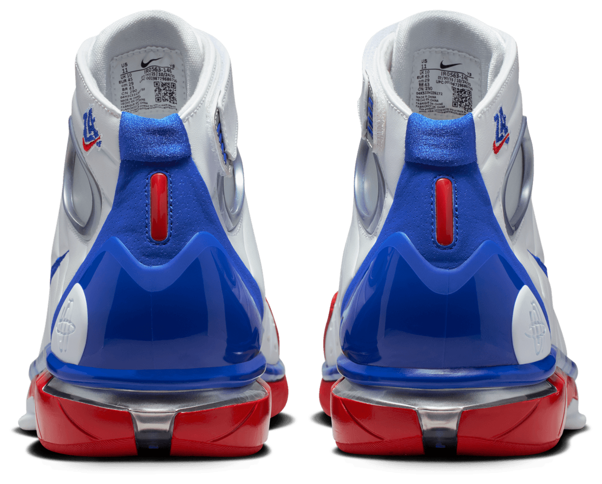 Nike Air Zoom Huarache 2K4 All Star - Varsity Red/White/Varsity Blue - Image 3