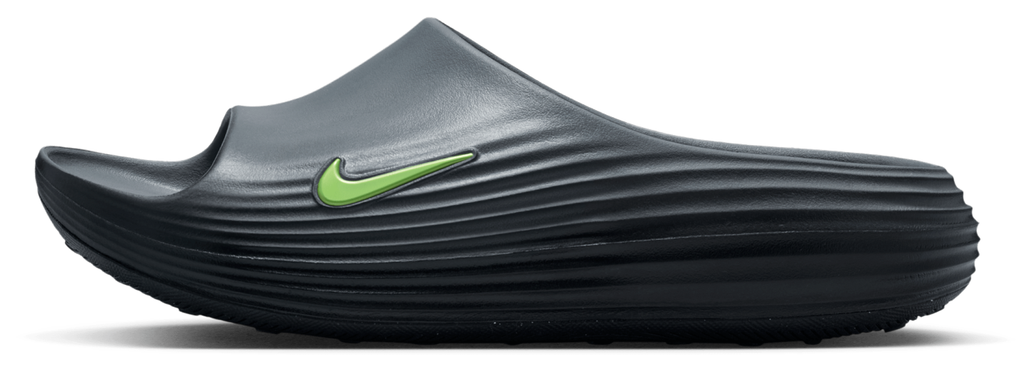 Nike Reactx Rejuven8 Slides - Volt/Cool Grey/Black - Image 2