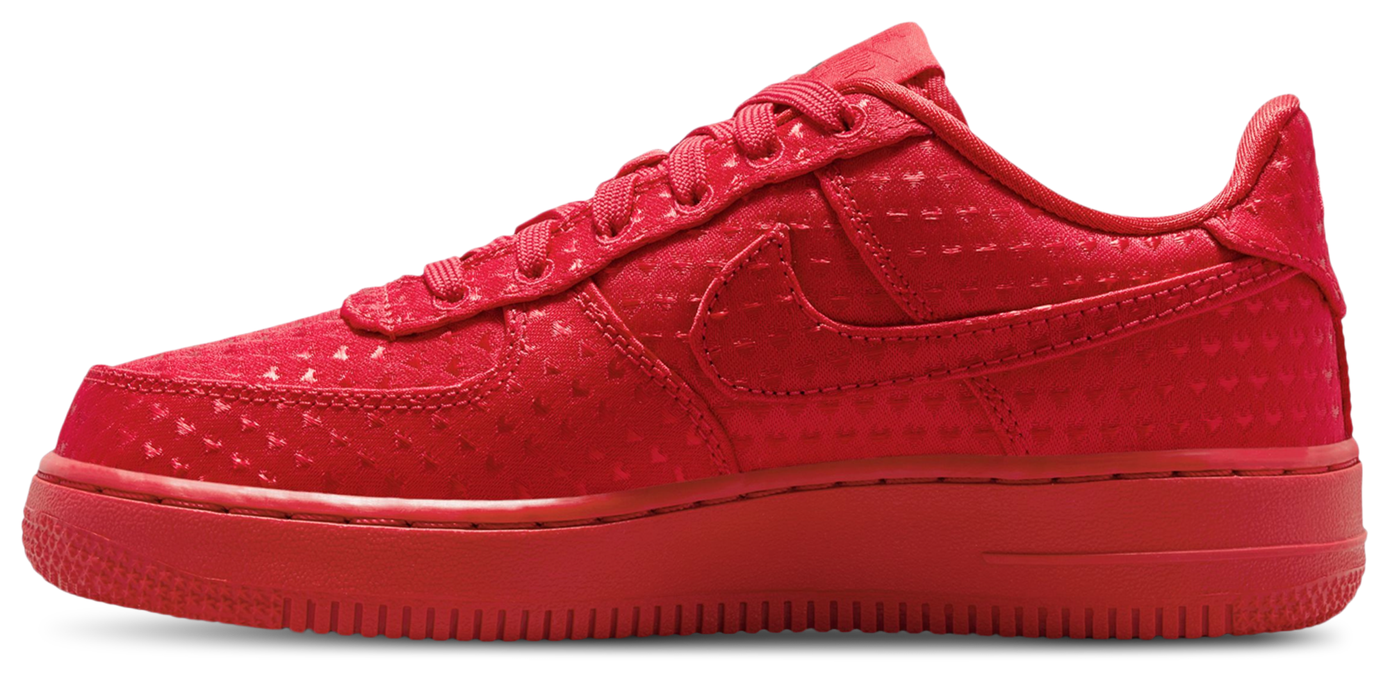 Nike Air Force 1 Vday 童款 - University Red/Black - Image 2