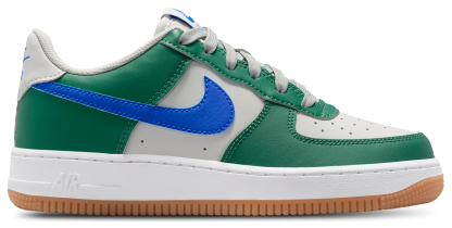 Nike Air Force 1 Low 童款 - Racer Blue/Gray Fog/Evergreen - Image 1
