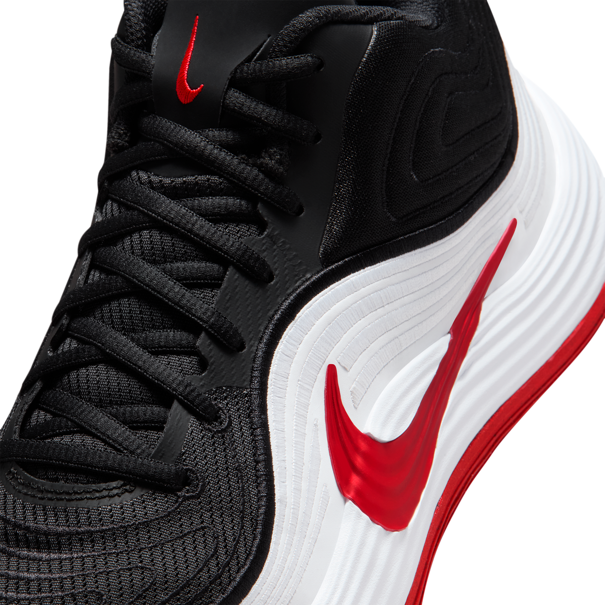 Nike Precision 8 Mid - Black/University Red/White - Image 6