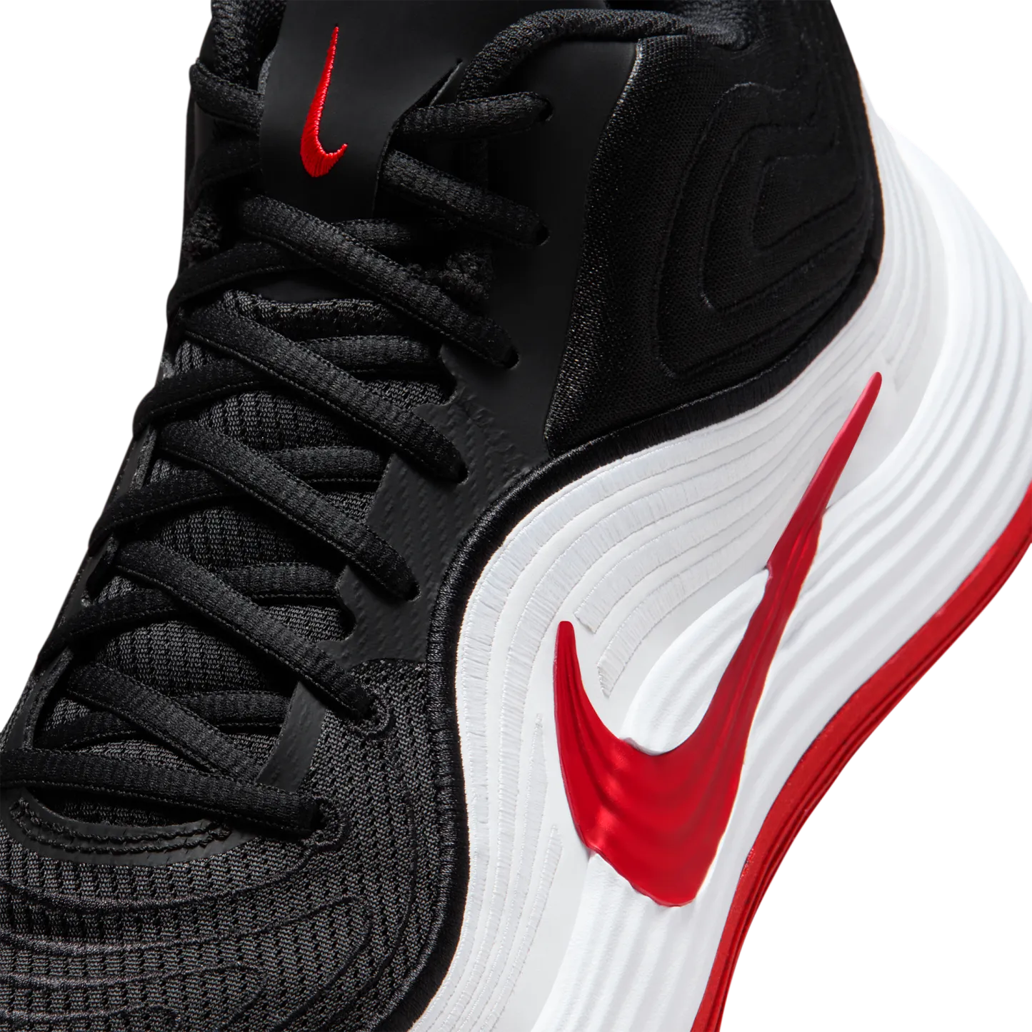 Nike Precision 8 Mid - Black/University Red/White - Image 6
