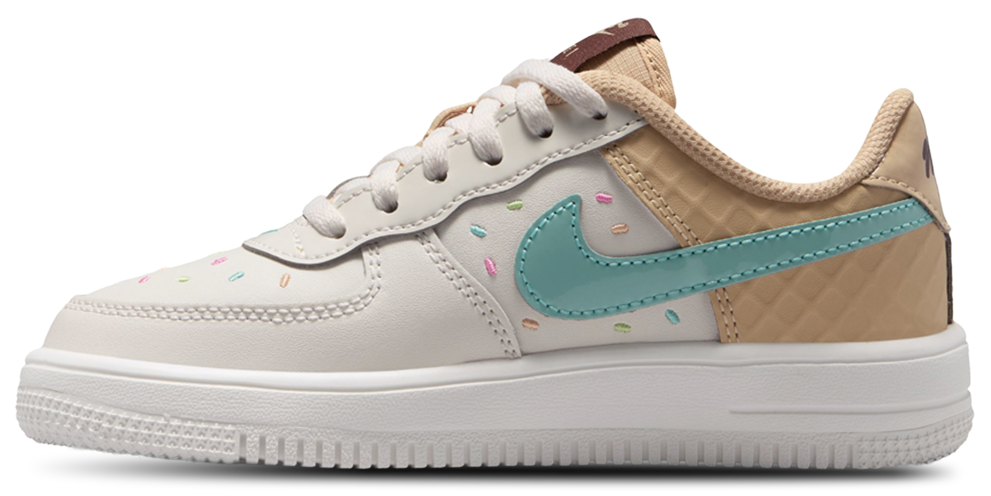 Nike Air Force 1 Low 童款 - Multi/White - Image 2