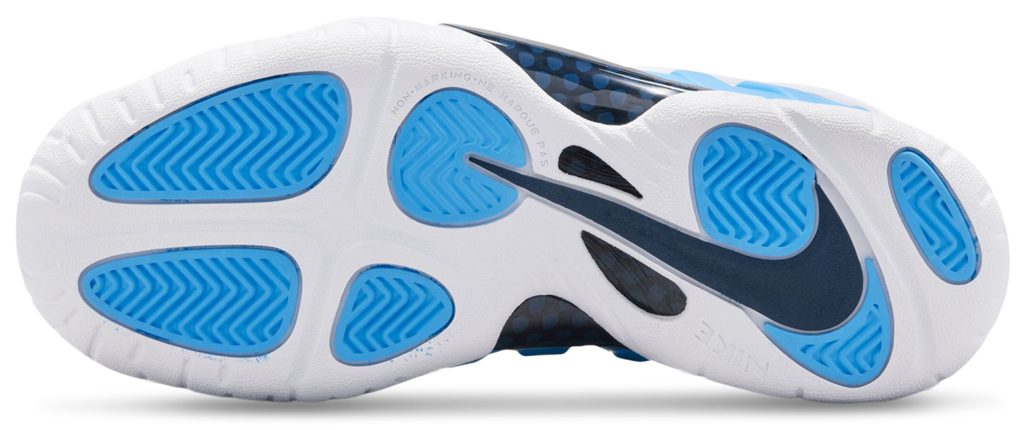 Nike Little Posite Pro 童款 - University Blue/White/Midnight Navy - Image 5