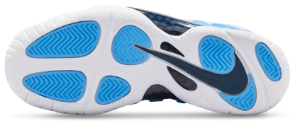 Nike Little Posite Pro 童款 - University Blue/White/Midnight Navy - Image 5