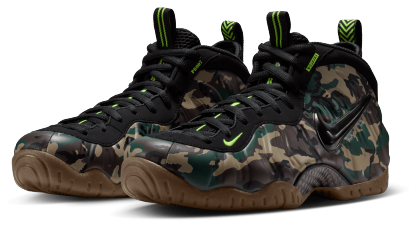 Nike Air Foamposite Pro - Men's - Black/Green - Image 6