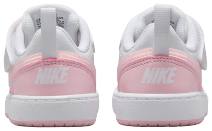 Nike Court Borough Low Recraft 童款 - Pink Foam/White - Image 4
