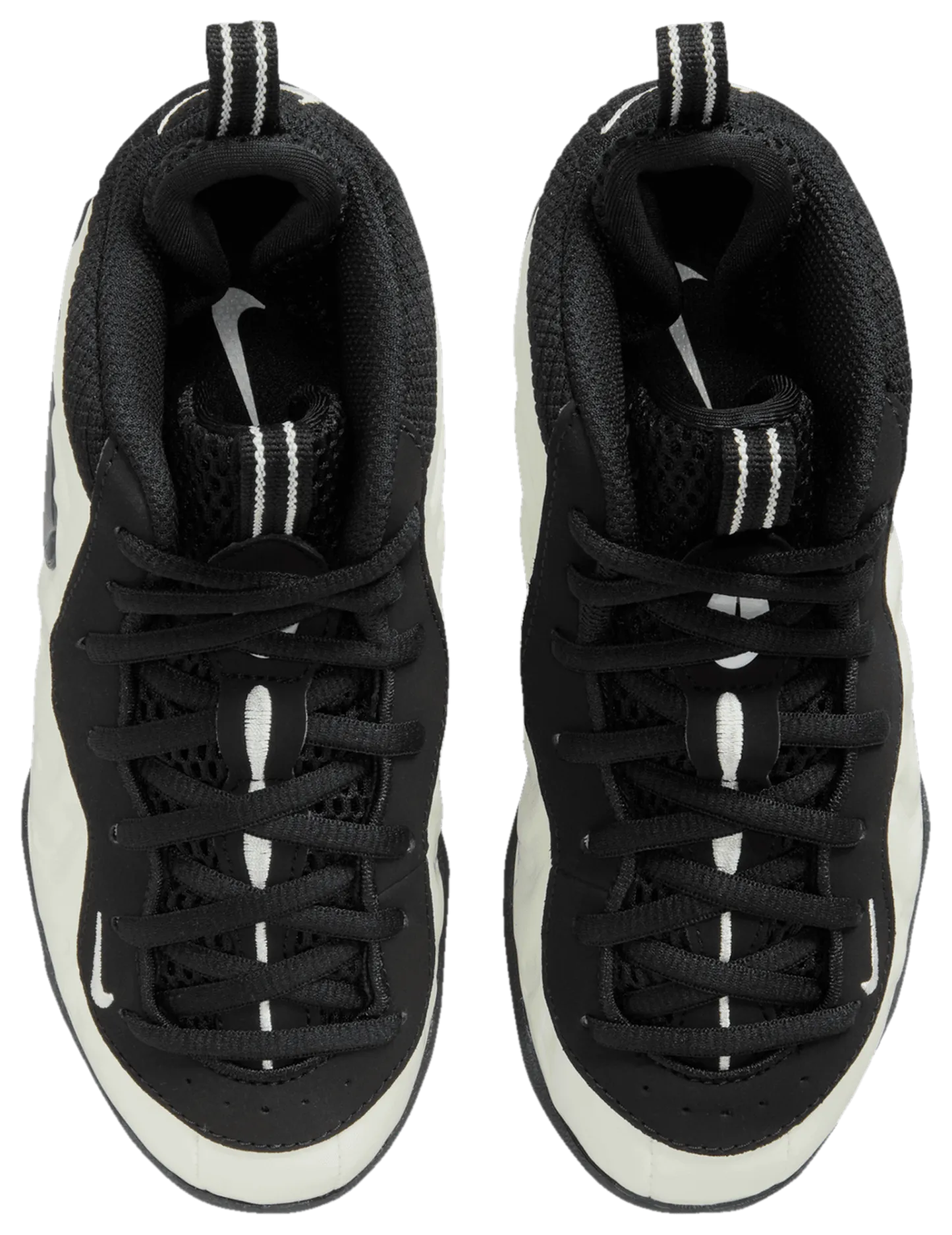 Nike Little Posite Pro 童款 - White/Black/Summit White - Image 4