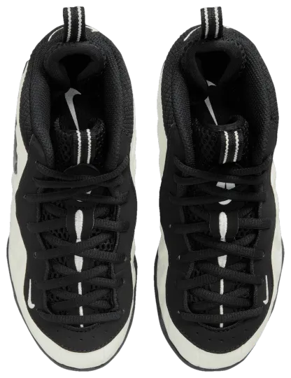 Nike Little Posite Pro 童款 - White/Black/Summit White - Image 4
