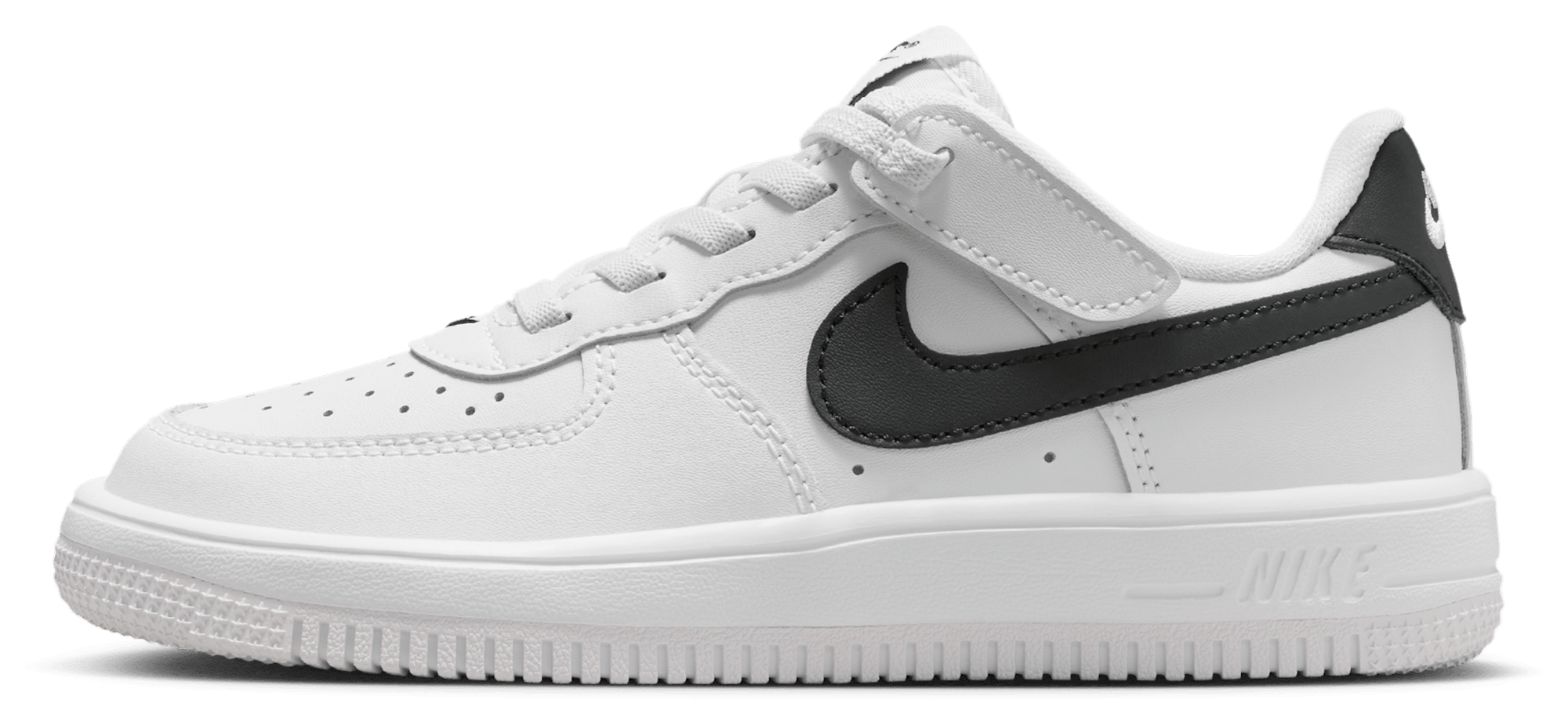 Nike Air Force 1 童款 - Black/White - Image 2