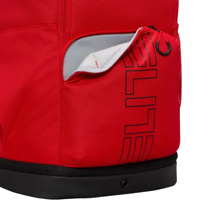 Nike Varsity Elite Backpack - Black/Black/University Red - Image 6