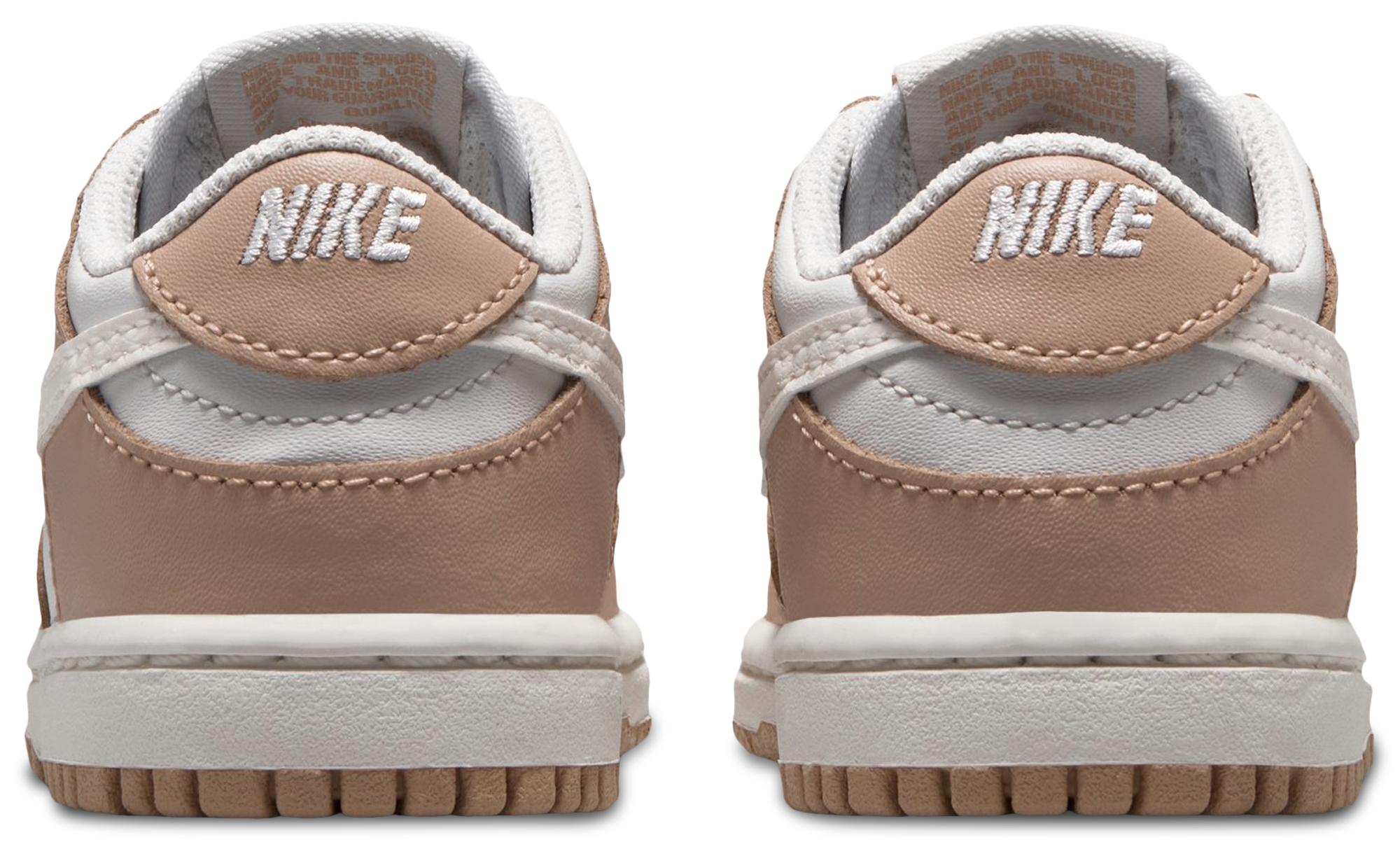 Nike Dunk Low 童款 - White/Silver - Image 3