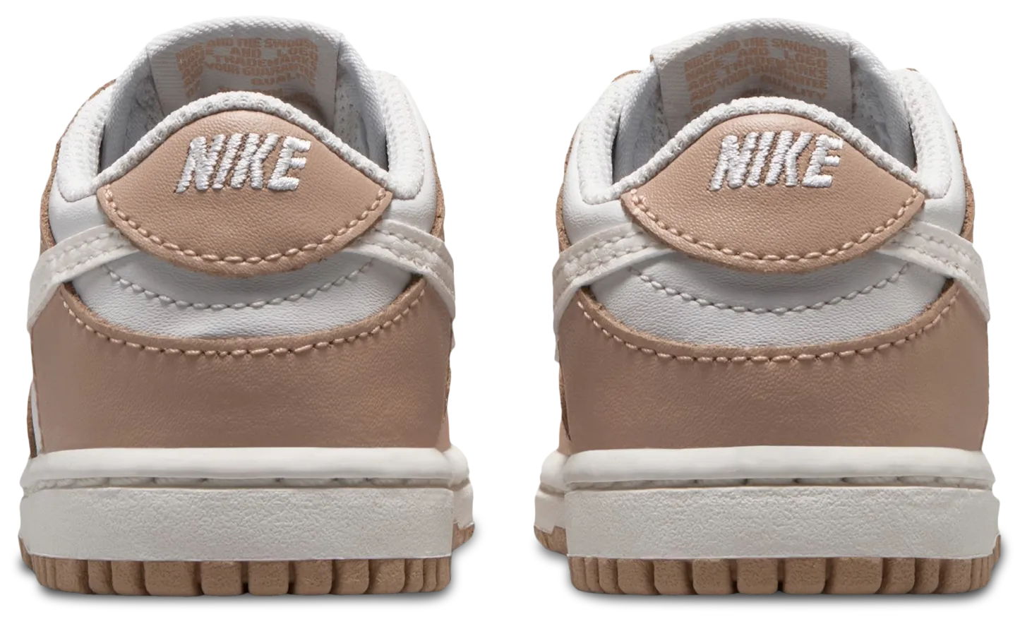 Nike Dunk Low 童款 - White/Silver - Image 3