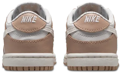 Nike Dunk Low 童款 - White/Silver - Image 3